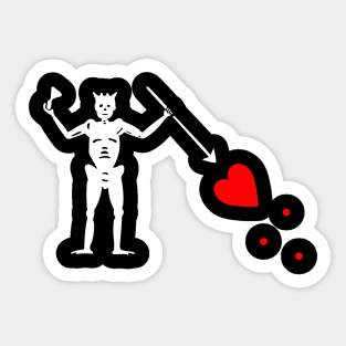 Pirate Flag Captain Blackbeard, Edward Teach Buccaneer Tee Sticker